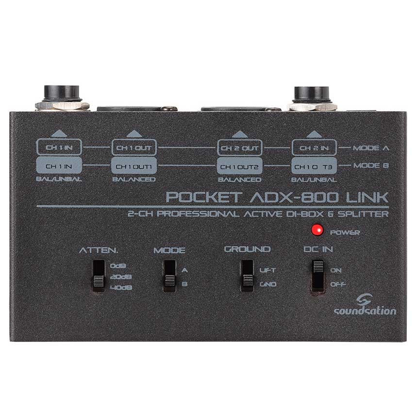 SOUNDSATION ADX-800 Active 2-Channel Splitter