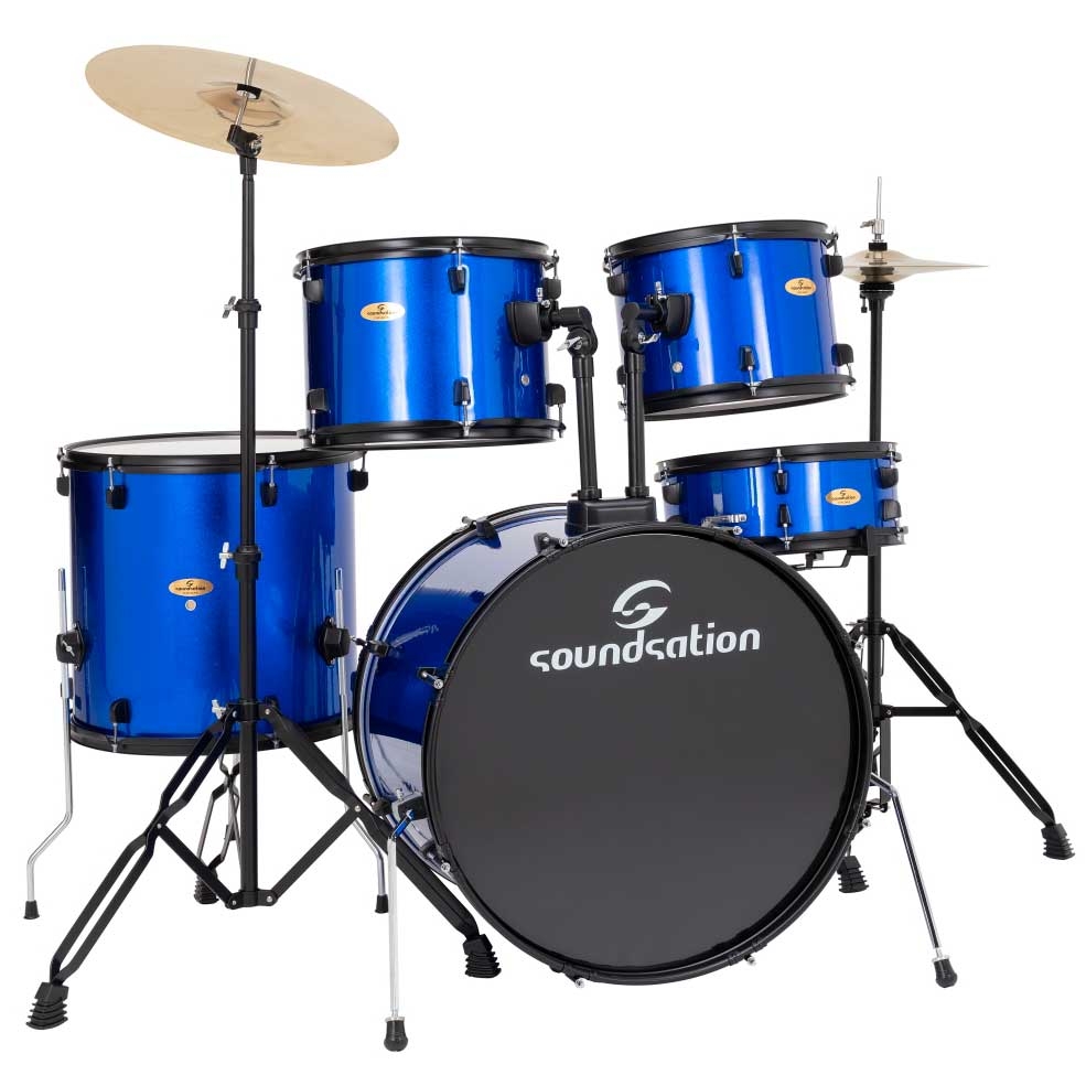 SOUNDSATION EDK22B Blue Drumset & Stands & Cymbals