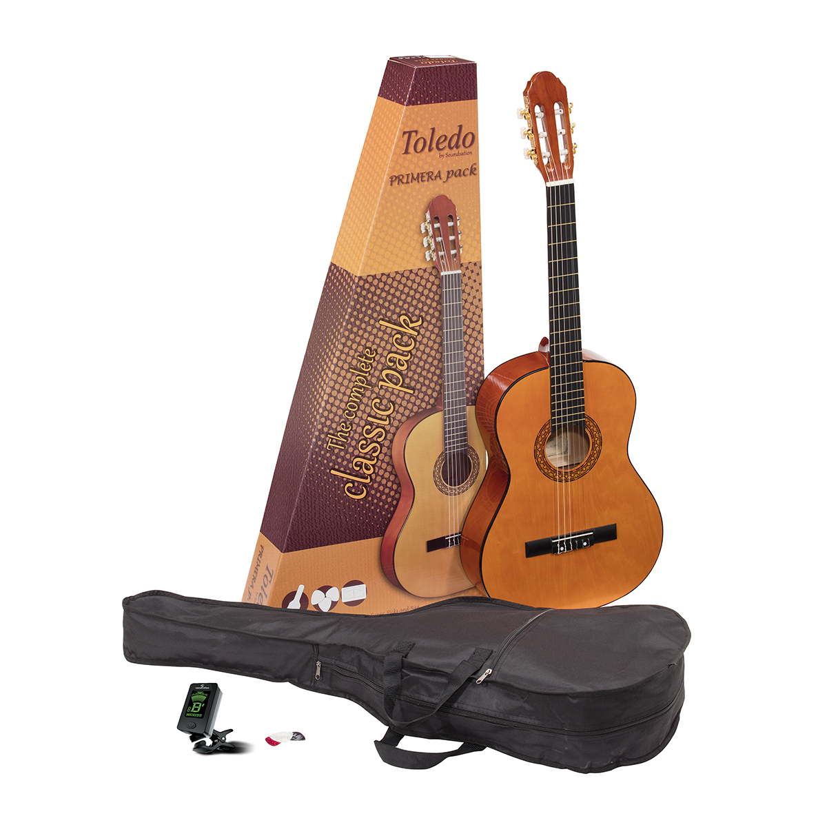 SOUNDSATION Toledo Primera GP 34 Natural Classical Guitar Set
