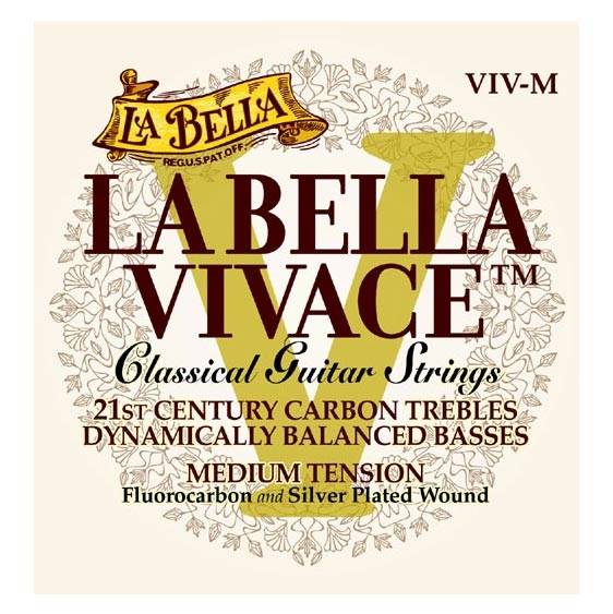 La Bella VIV-M Vivace Medium Tension Classical Guitar String Set