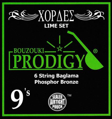 PRODIGY Lime Phoshor Bronze 009-022 Baglama String Set