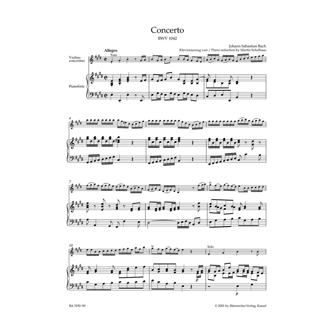 Bach - Concerto in E Major BWV 1042