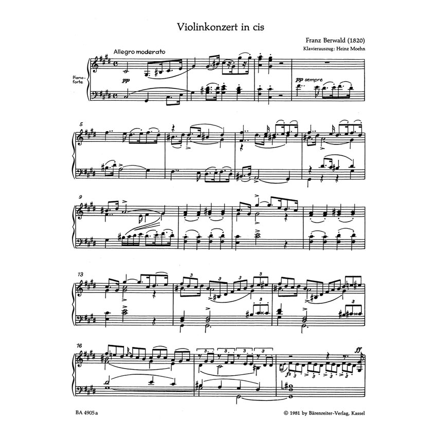 Berwald - Violin Concerto In C-Sharp Minor