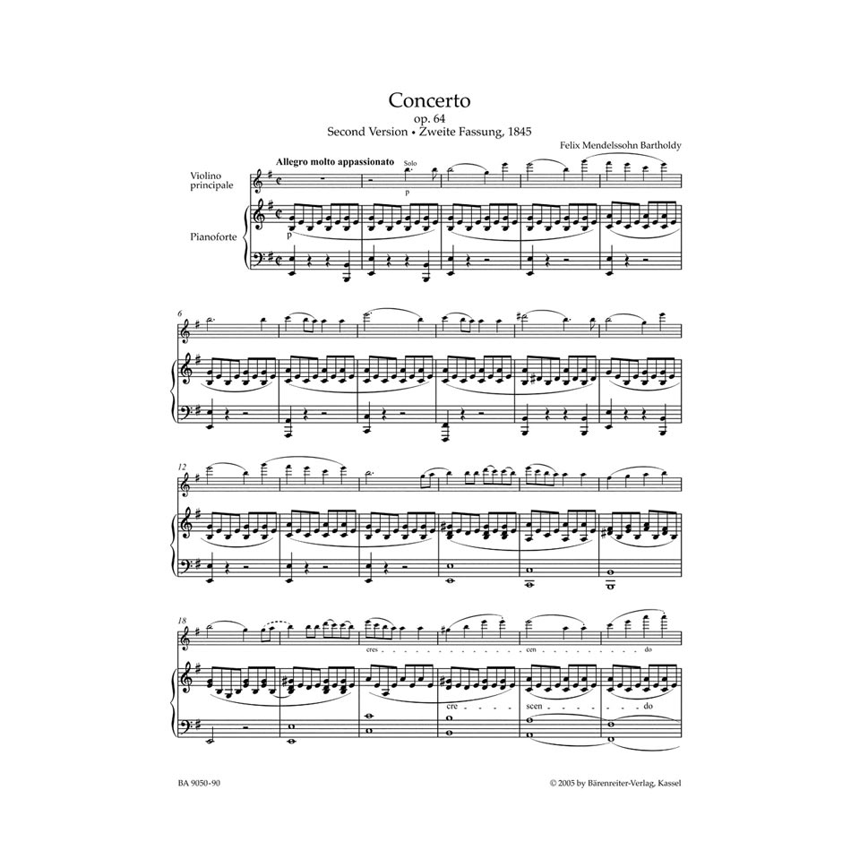 Mendelssohn - Concerto in E Minor Op.64