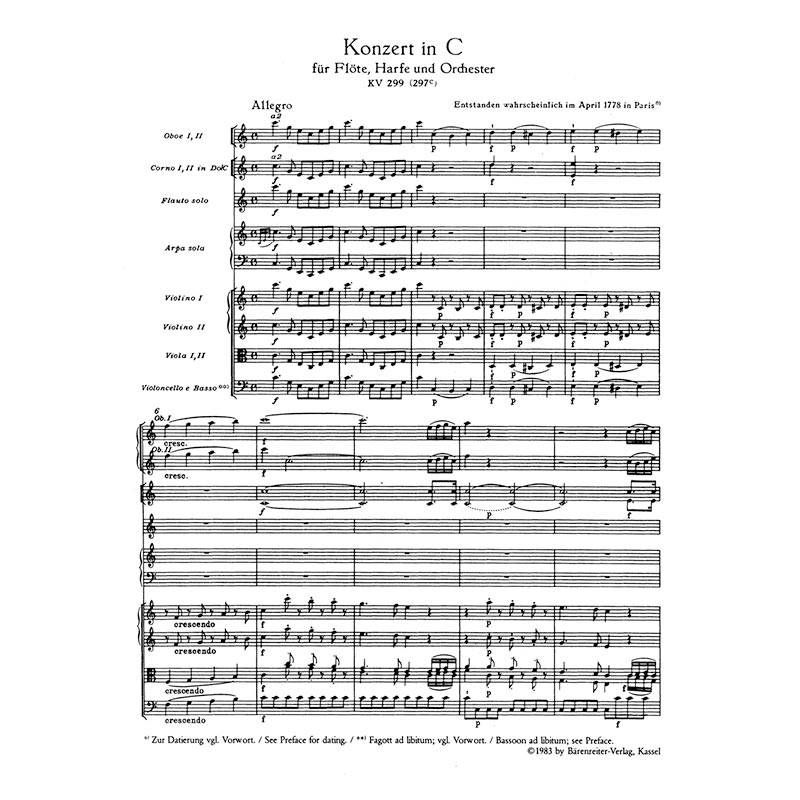 Mozart - Concerto in C Major KV299 [Pocket Score]