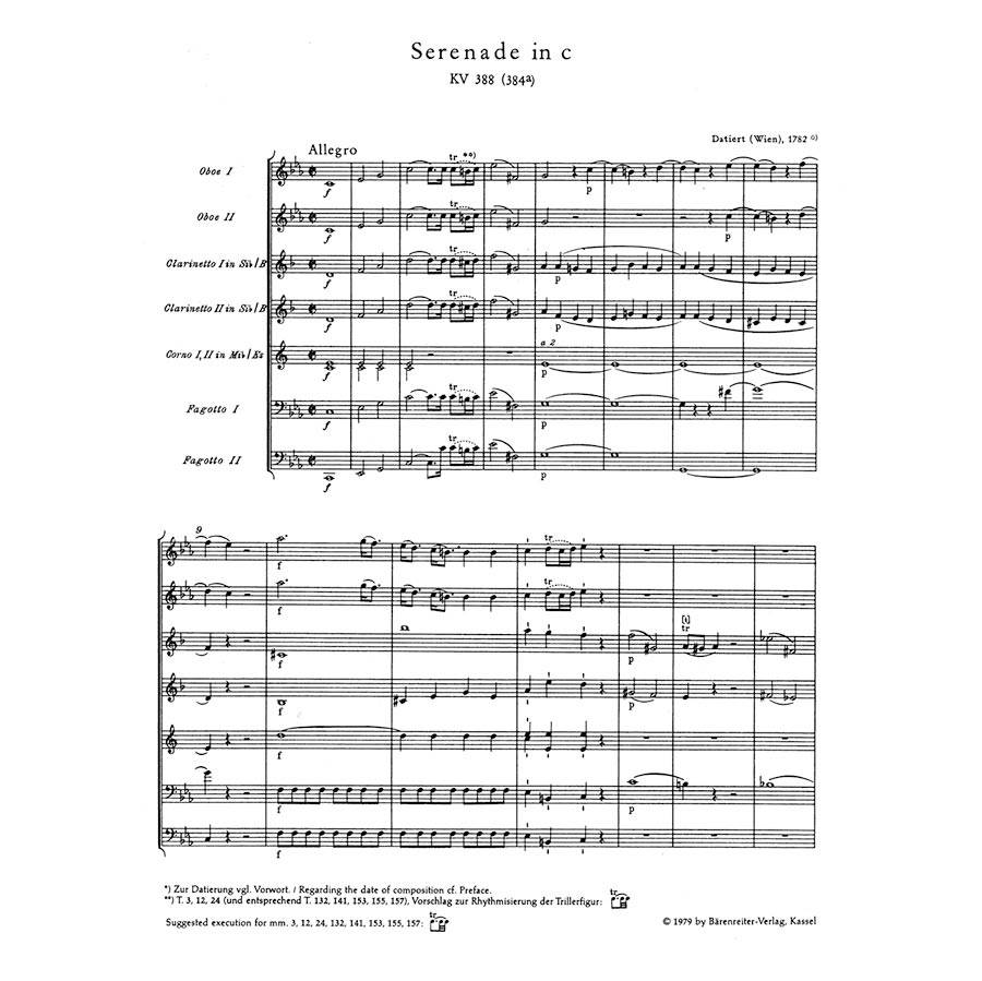 Mozart - Serenade in C Minor [Pocket Score]