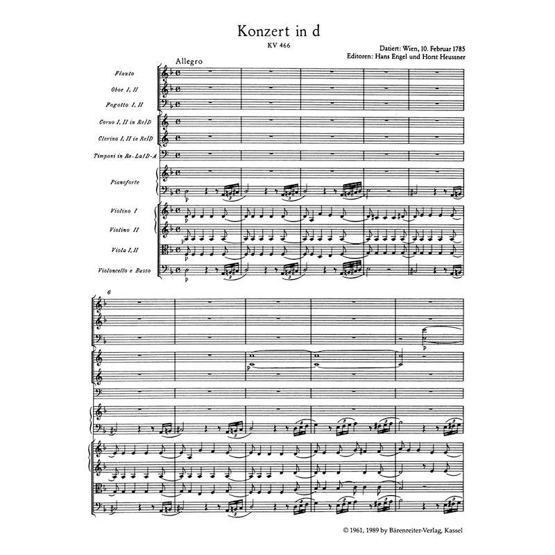 Mozart - Concerto in D Minor Nr.20 [Pocket Score]