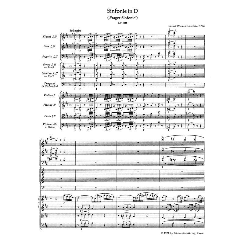 Mozart - Symphony in D Major Nr.38 [Pocket Score]