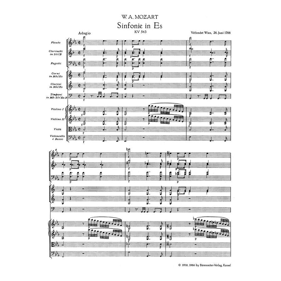 Mozart - Symphony in Eb Major Nr.39 [Pocket Score]