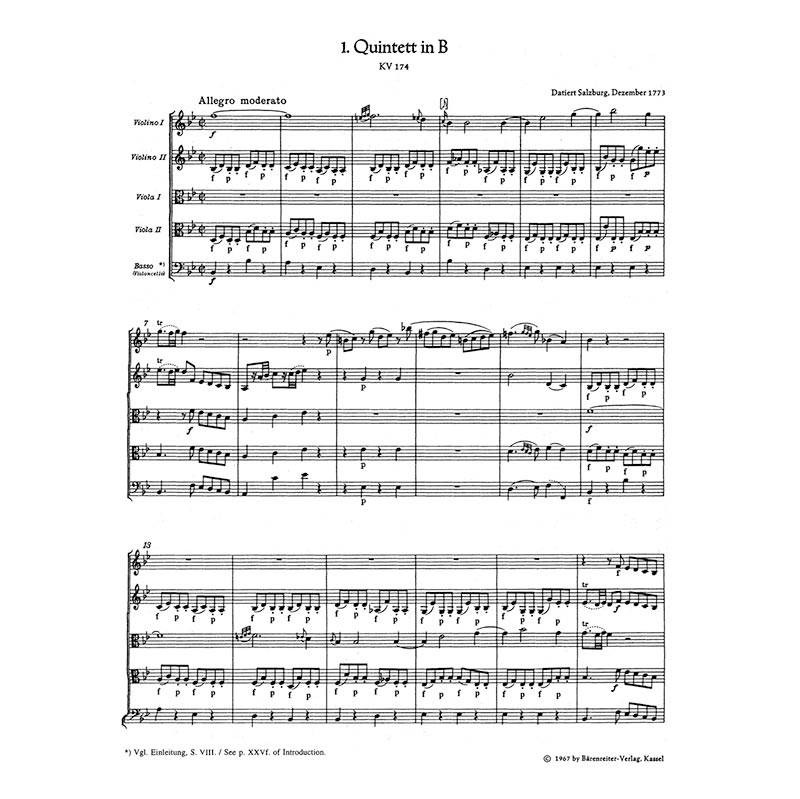 Mozart - Complete String Quintets [Pocket Score]