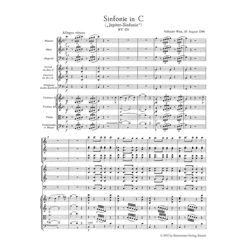 Mozart - Symphony Nr.41 KV551 [Pocket Score]