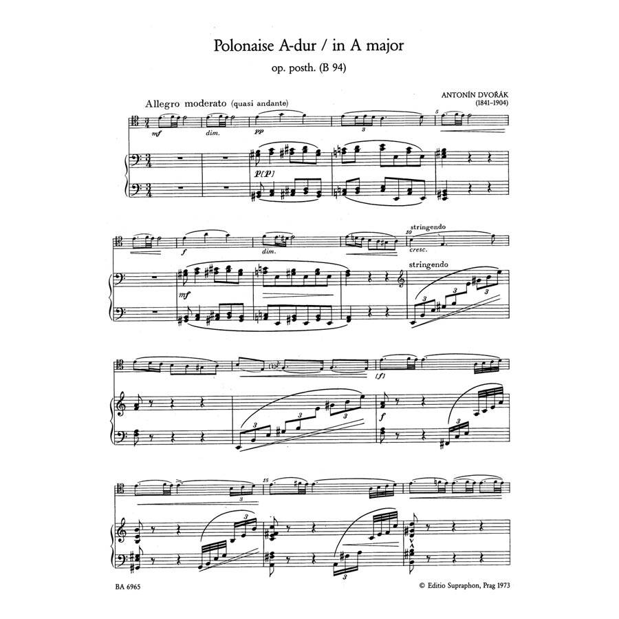 Dvorak - Polonaise In A Major for Cello & Piano