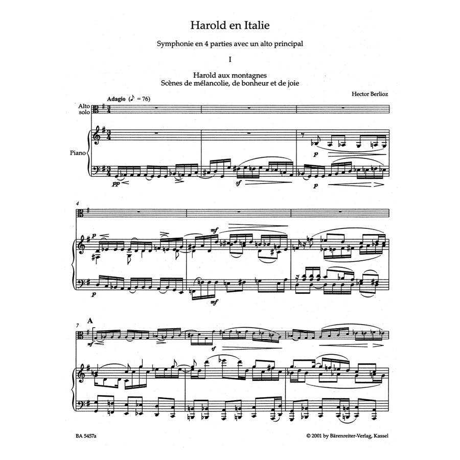 Berlioz - Harold En Italie for Viola & Piano