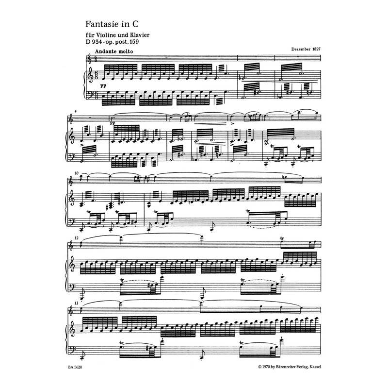 Schubert - Fantasia In C Major