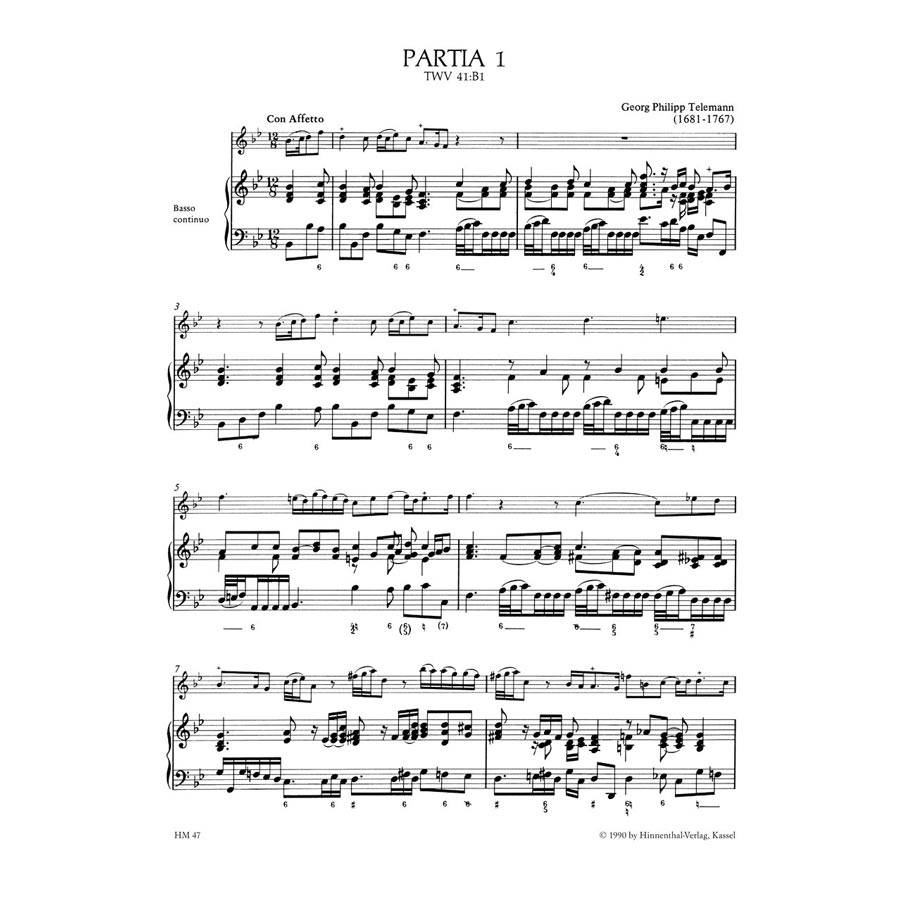 Telemann - Six Partitas for Violin & Basso Continuo