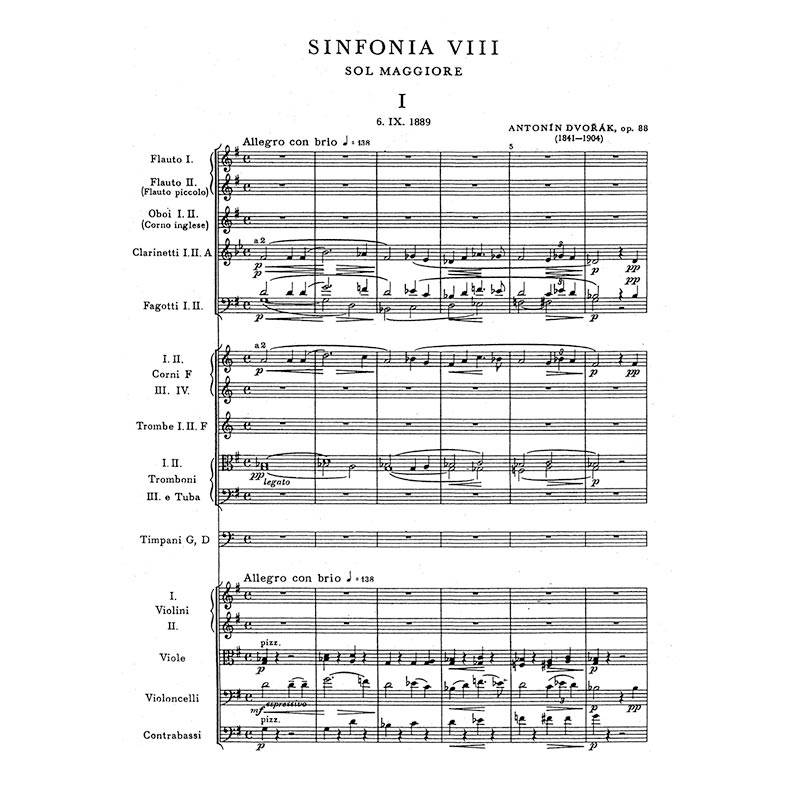 Dvorak - Symphony Nr.8 [Pocket Score]