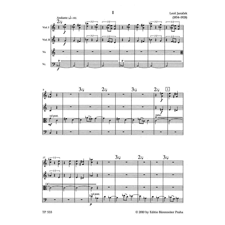 Janacek - String Quartet Nr.2 [Pocket Score]