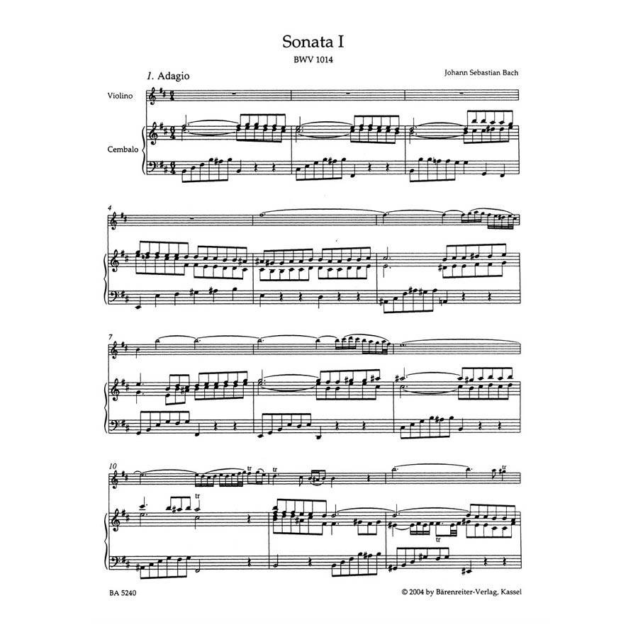 Bach - Six Sonatas For Violin And Obbligato Harpsichord