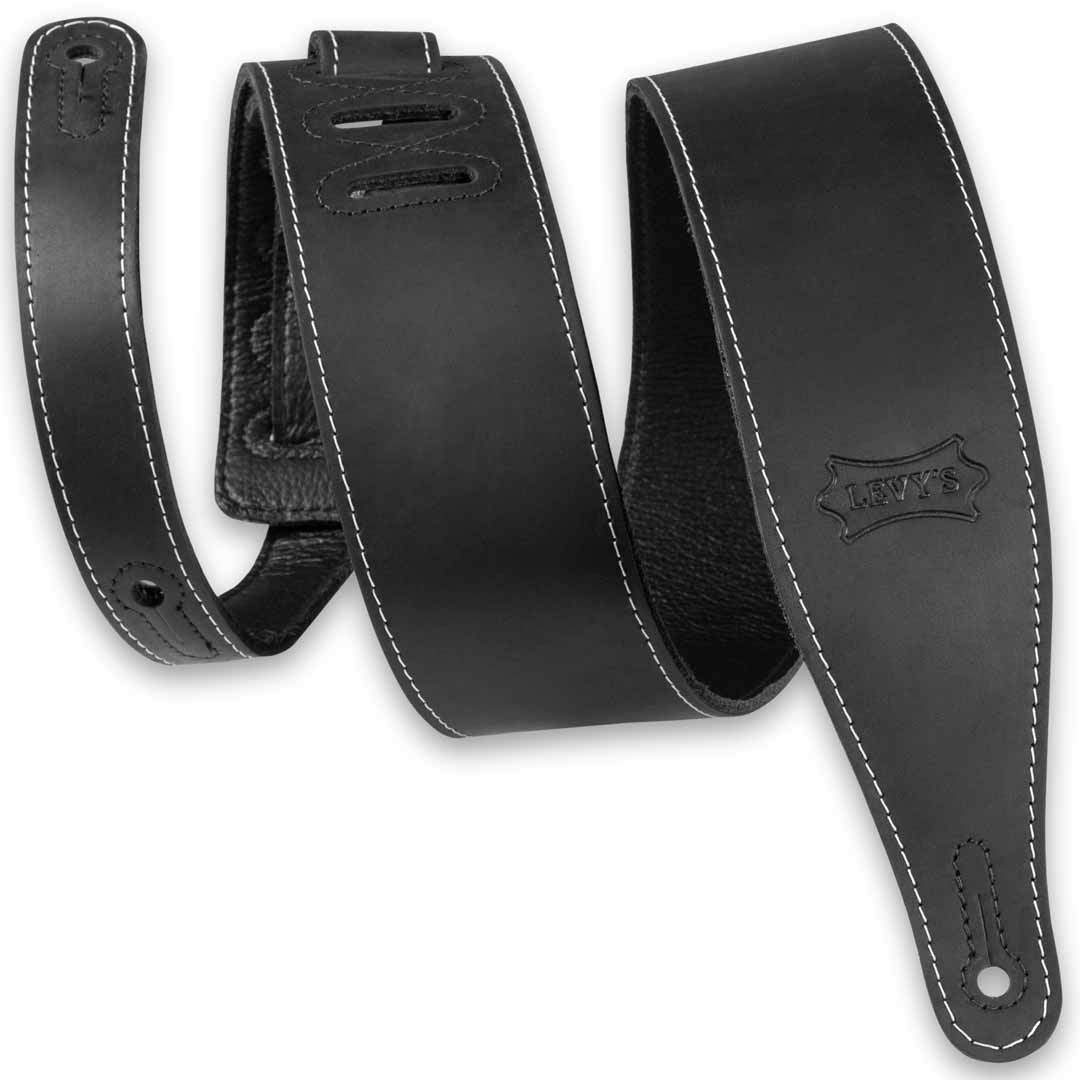 LEVY'S M17BAS Pull-Up Butter Leather Black 2,5"