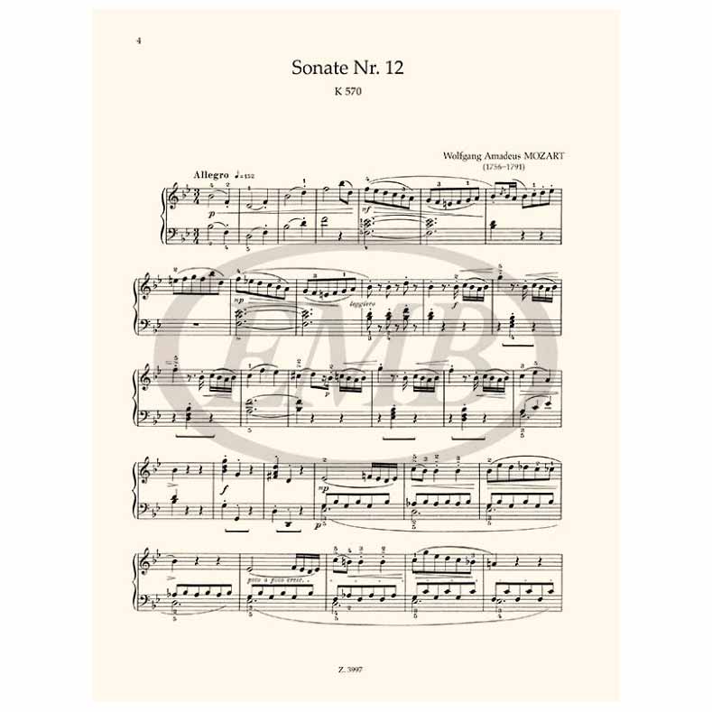 EMB Mozart - Piano Sonatas II (The Bartok Performing Editions)