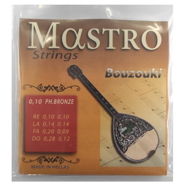 Mastro 010-028 Phosphor Bronze Bouzouki 8-String Set