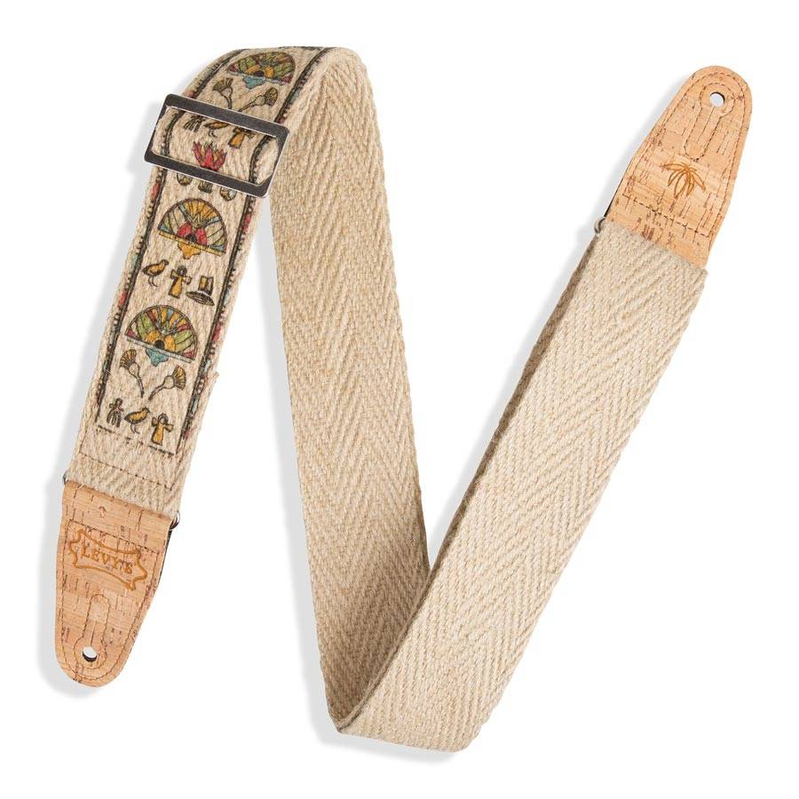 LEVY'S MH8P Egyptian Hemp Natural 2" Guitar Strap