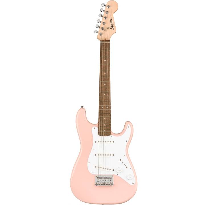 Fender Strat Mini Squier L/N SSS Shell Pink Electric Guitar 3/4