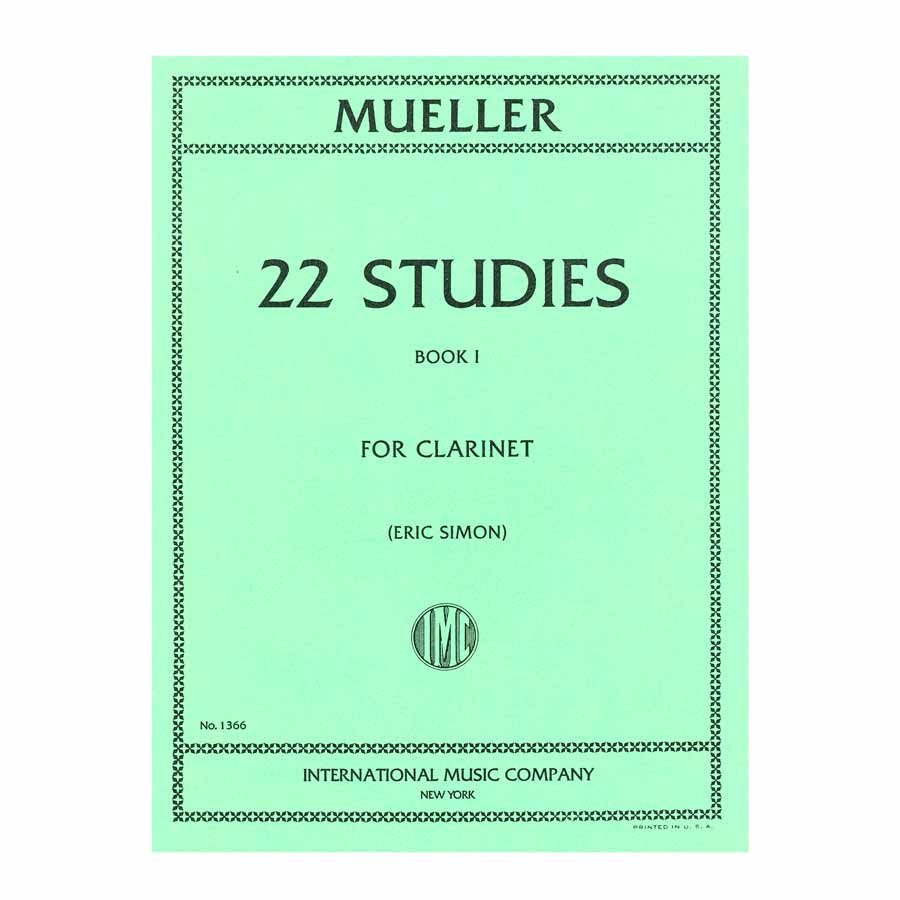Mueller - 22 Studies Book 1 for Clarinet