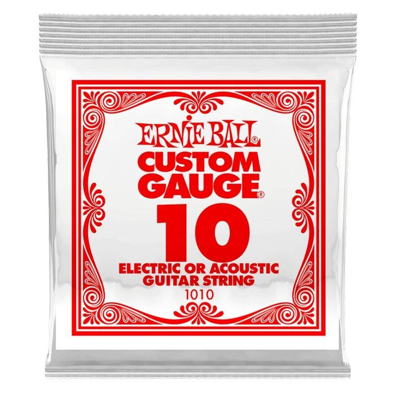 Ernie Ball 1010 Plain Steel 010 Electric / Acoustic guitar String