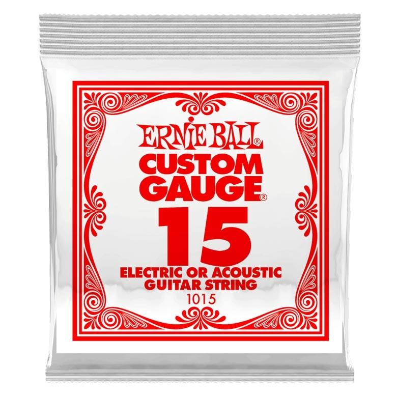 Ernie Ball 1015 Plain Steel 015 Electric / Acoustic guitar String