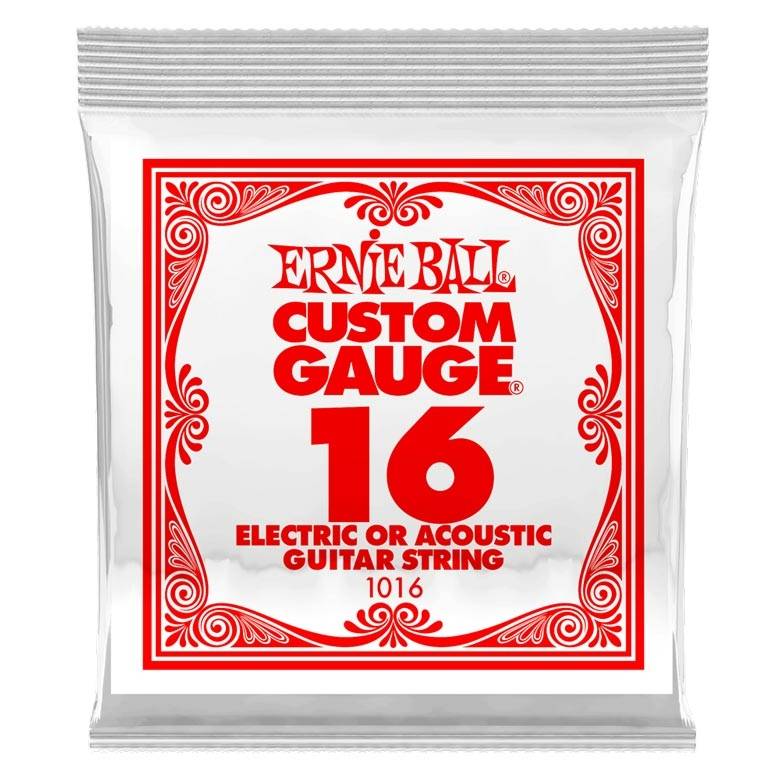 Ernie Ball 1016 Plain Steel 016 Electric / Acoustic guitar String