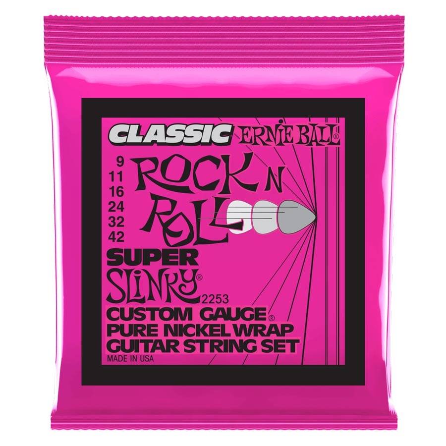 Ernie Ball 2253 Rock n' Roll Super Slinky 009-042 Electric Guitar 6-String Set