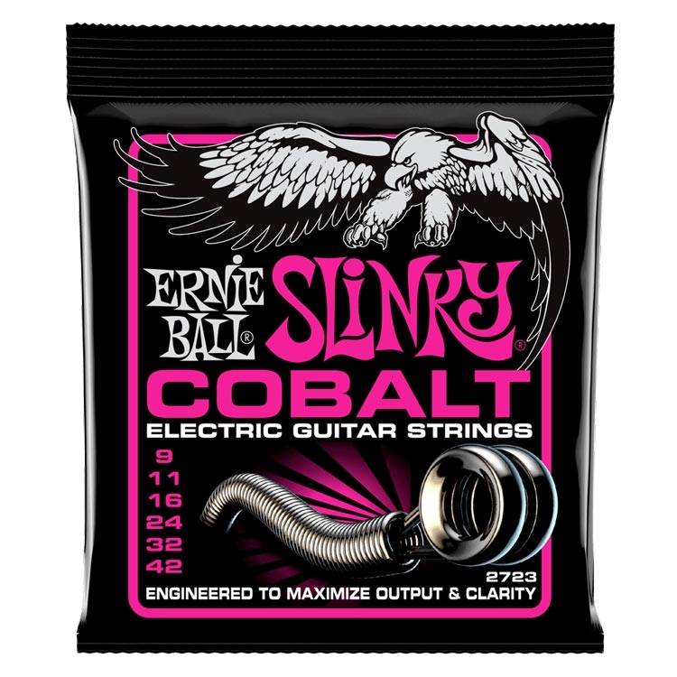 Ernie Ball 2723 Cobalt Super Slinky 009-042 Electric Guitar 6-String Set