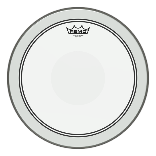 REMO Powerstroke 3 Clear 14" Clear Dot On Top