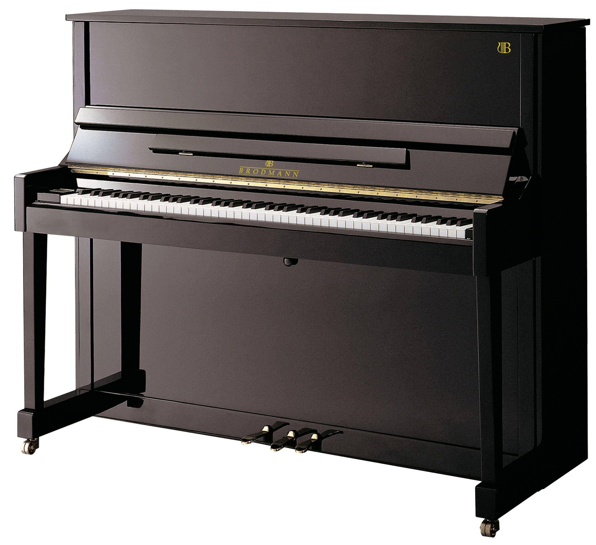 BRODMANN PE-128 Black Upright Piano