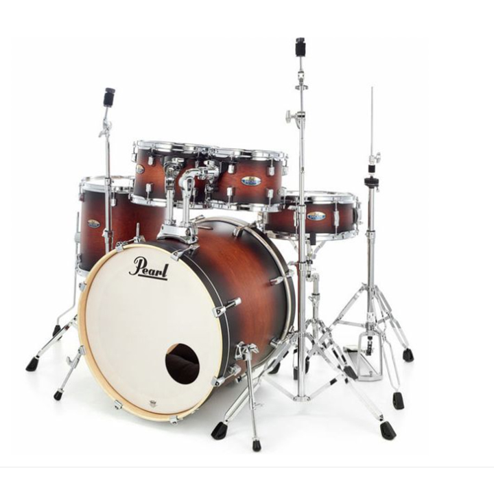 Pearl DMP905 Decade Maple Satin Brown Burst Drumset & Stands