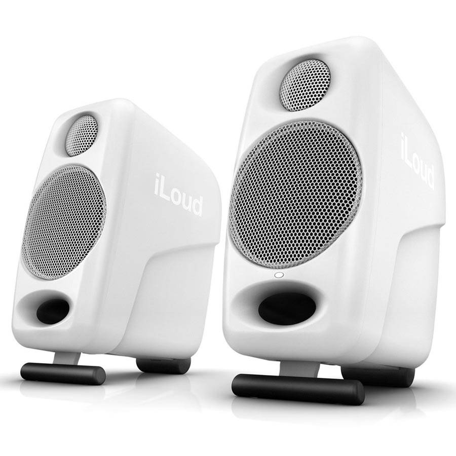 IK Multimedia iLoud Micro Monitor White - 50 Watt RMS Monitor Speakers (Pair)
