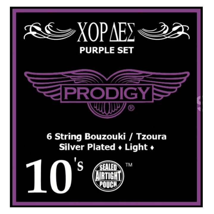 PRODIGY Purple Silver 010-022 Bouzouki / Tzouras 6-String Set