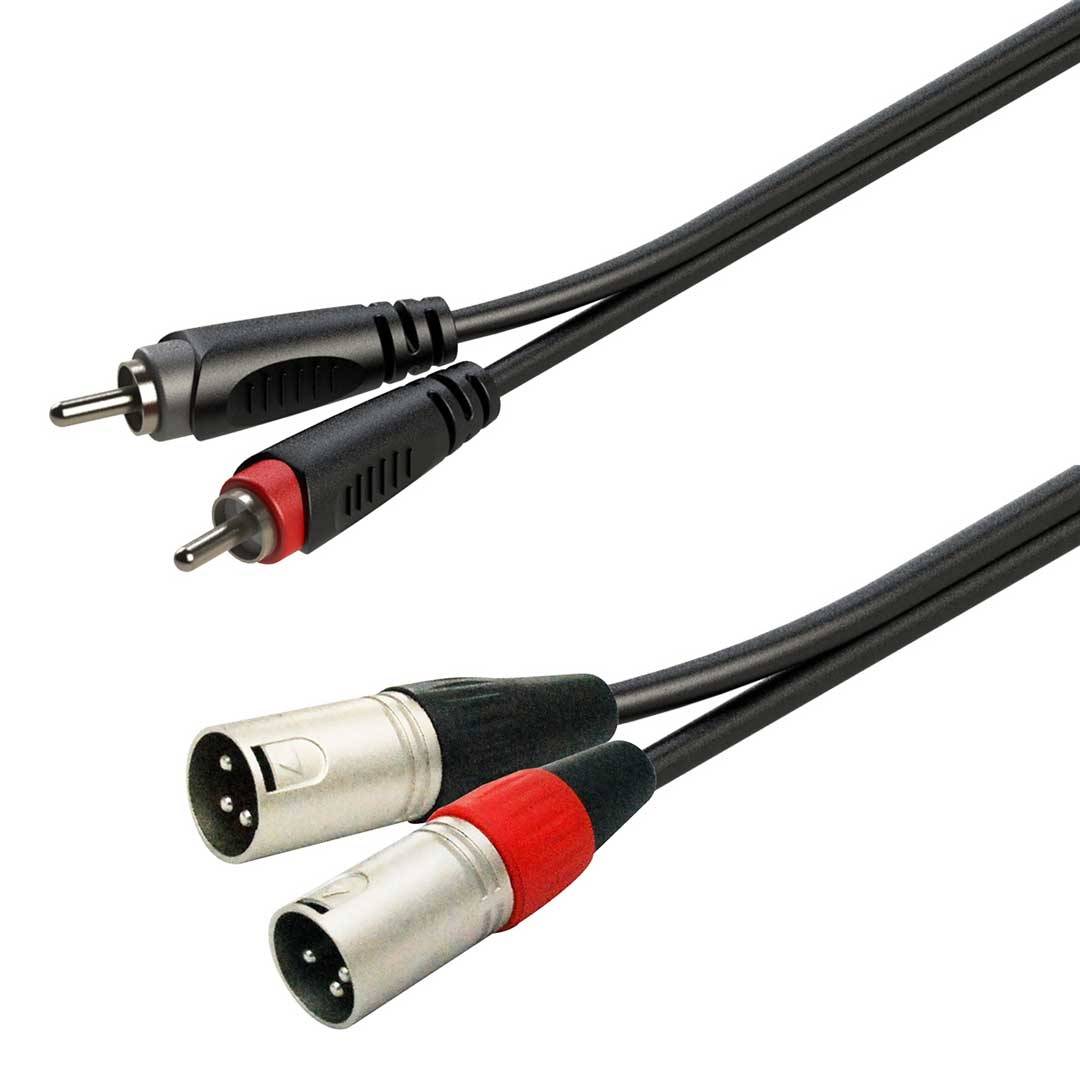 SOUNDSATION Go-Link 2 RCA male - 2 XLR male 6.00m Adapter Cable