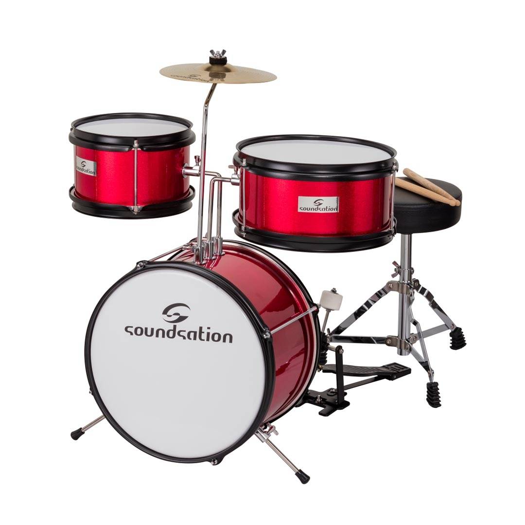 SOUNDSATION JDK313 Metallic Red Kid's Drumset