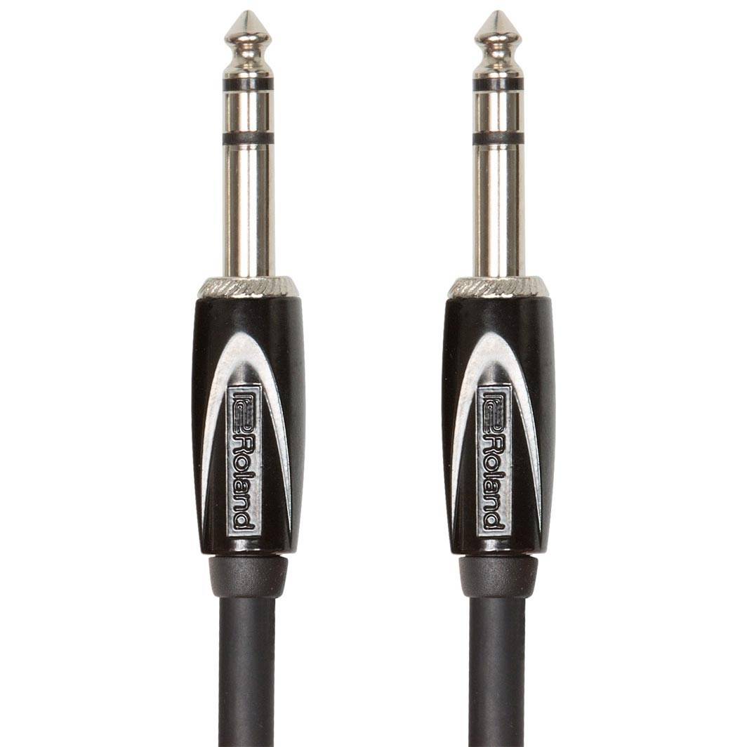 Roland Black Series JACK Stereo - JACK Stereo 4.50m Instrument Cable