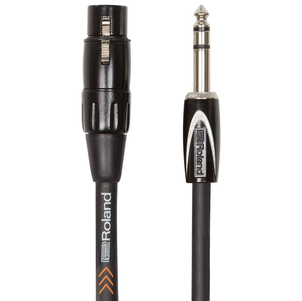 Roland Black Series JACK Stereo - XLR Female 4.50m Adapter Cable
