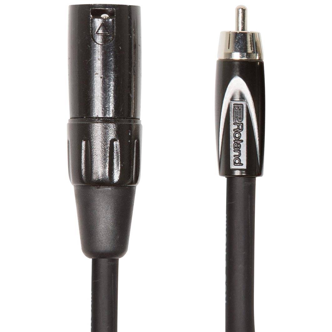Roland Black Series XLR Male - RCA Male 3.00m Adapter Cable