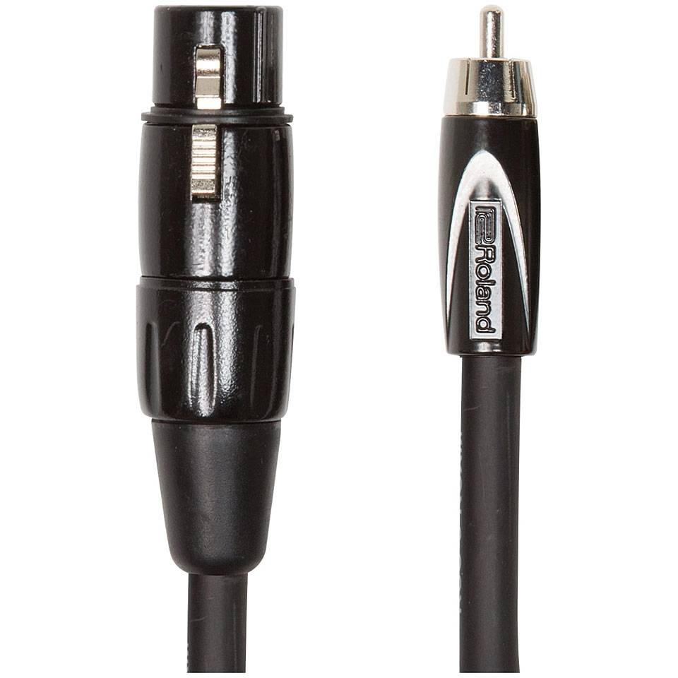 Roland Black Series XLR Female - RCA Male 3.00m Adapter Cable