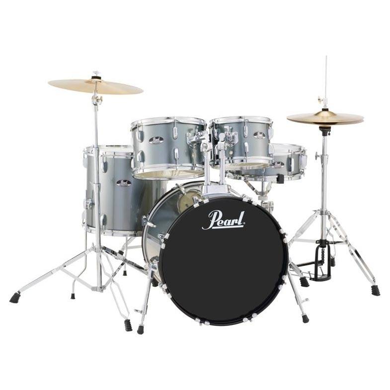 Pearl Roadshow RS505C Charcoal Metallic Drumset & 4pc Stands & 2 Sabian Cymbals