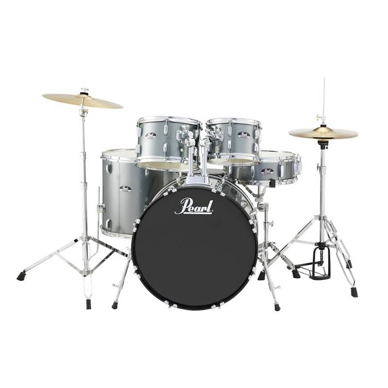 Pearl Pearl RS525SC Roadshow Charcoal Metallic Drumset & 4 pcs Stands & 2 pcs Sabian Cymbals