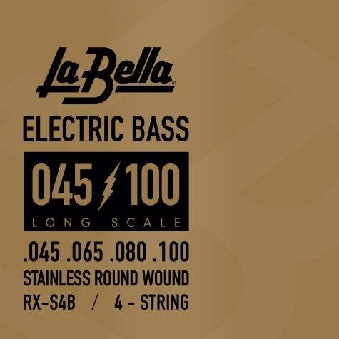 La Bella Bass RX Stainless Steel 045-100 Electric Bass Guitar 4-String Set