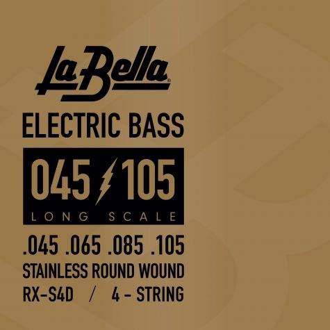 La Bella Bass RX Stainless Steel 045-105 Electric Bass Guitar 4-String Set