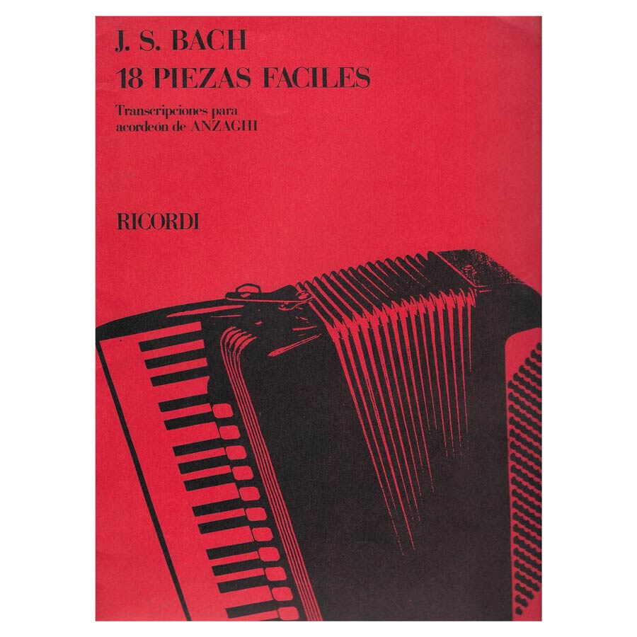 J.S. Bach - 18 Compositions Medium Difficulty for Accordion