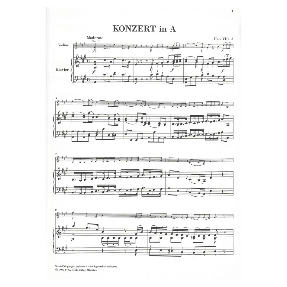 Haydn - Violin Concerto In A Major